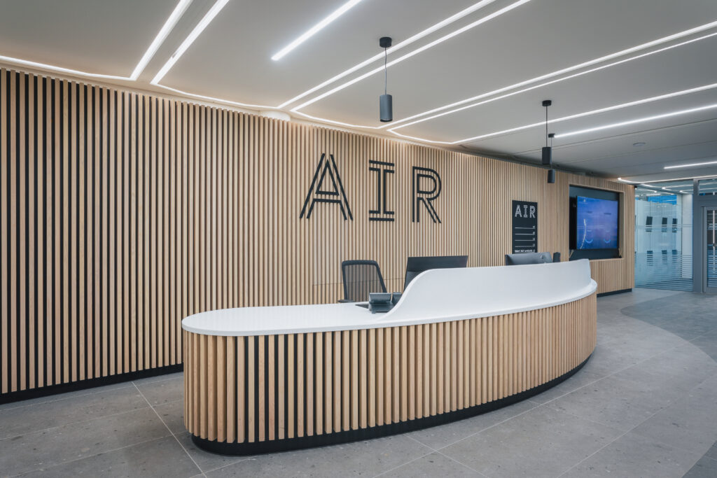 Air Reception Desk by Byrne Custom Joinery